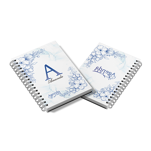 Agenda-Capa-e-Miolo-PERSONALIZADOS-Lombada-ou-Wire-O--Floral-17-15.5-x-21.5-Frente-colorida-(4x0)-Couche-150g-(Brilho)